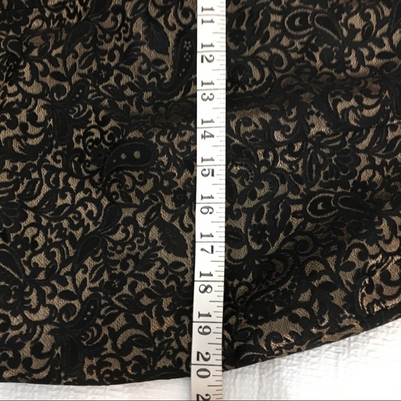 🎈Worthington Gold and Black Brocade Pencil Skirt - Picture 5 of 6